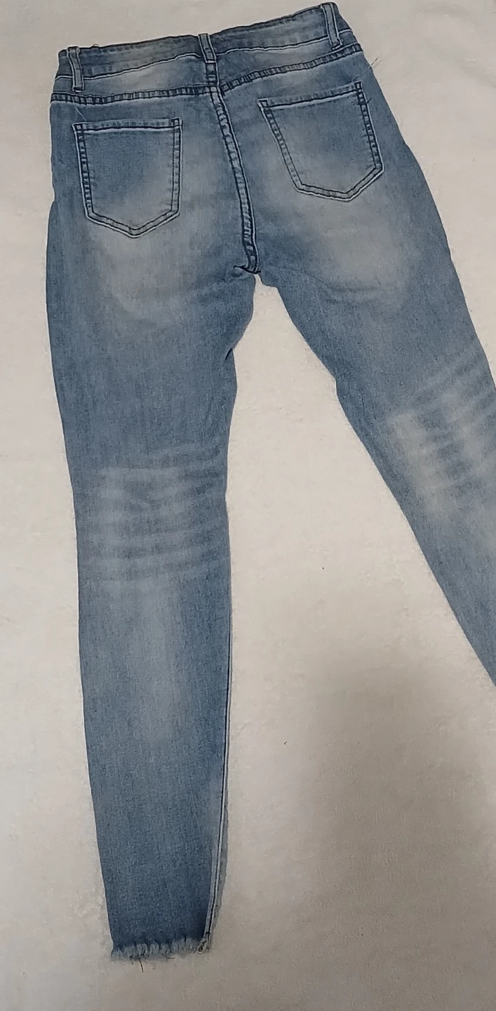 Distressed Light Wash Jeans - photo 2