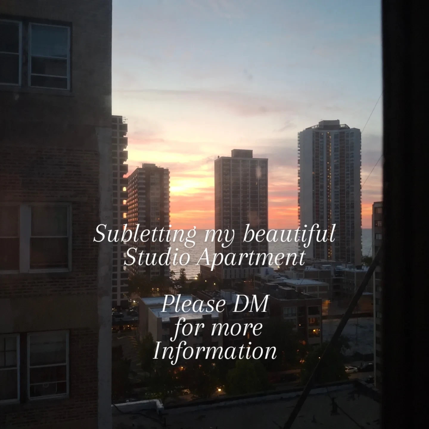 Sublet in Edgewater Gorgeous Studio