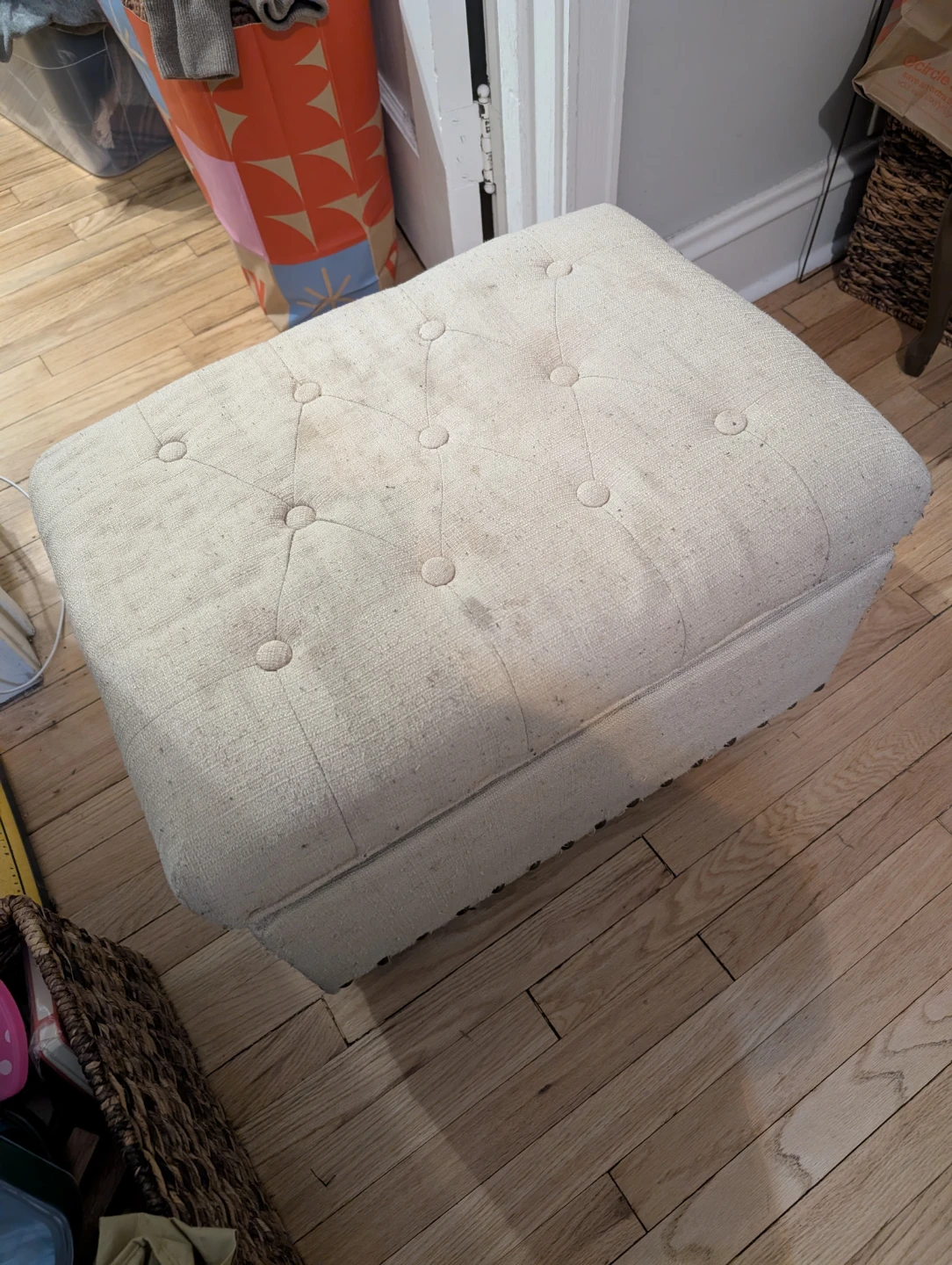 Upholstered Storage Ottoman