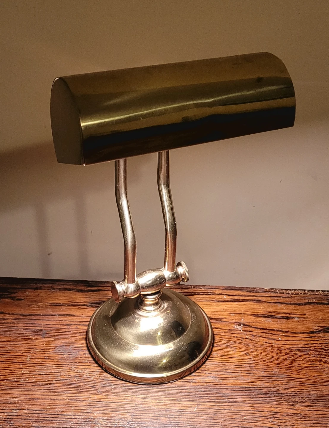 Small Brass Bankers Lamp