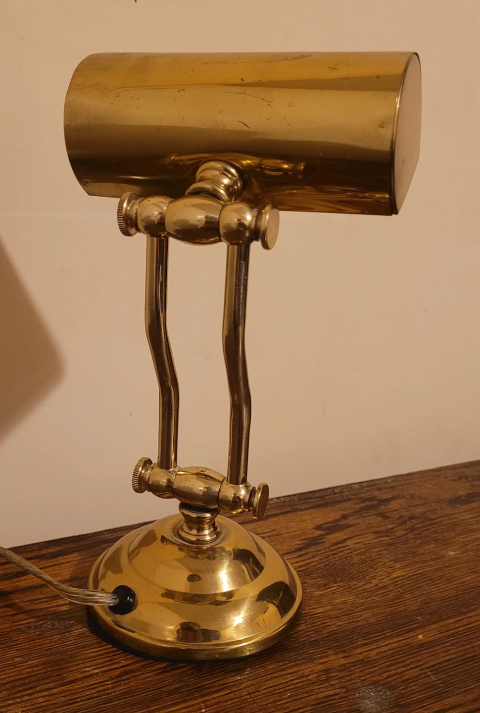 Small Brass Bankers Lamp - photo 3