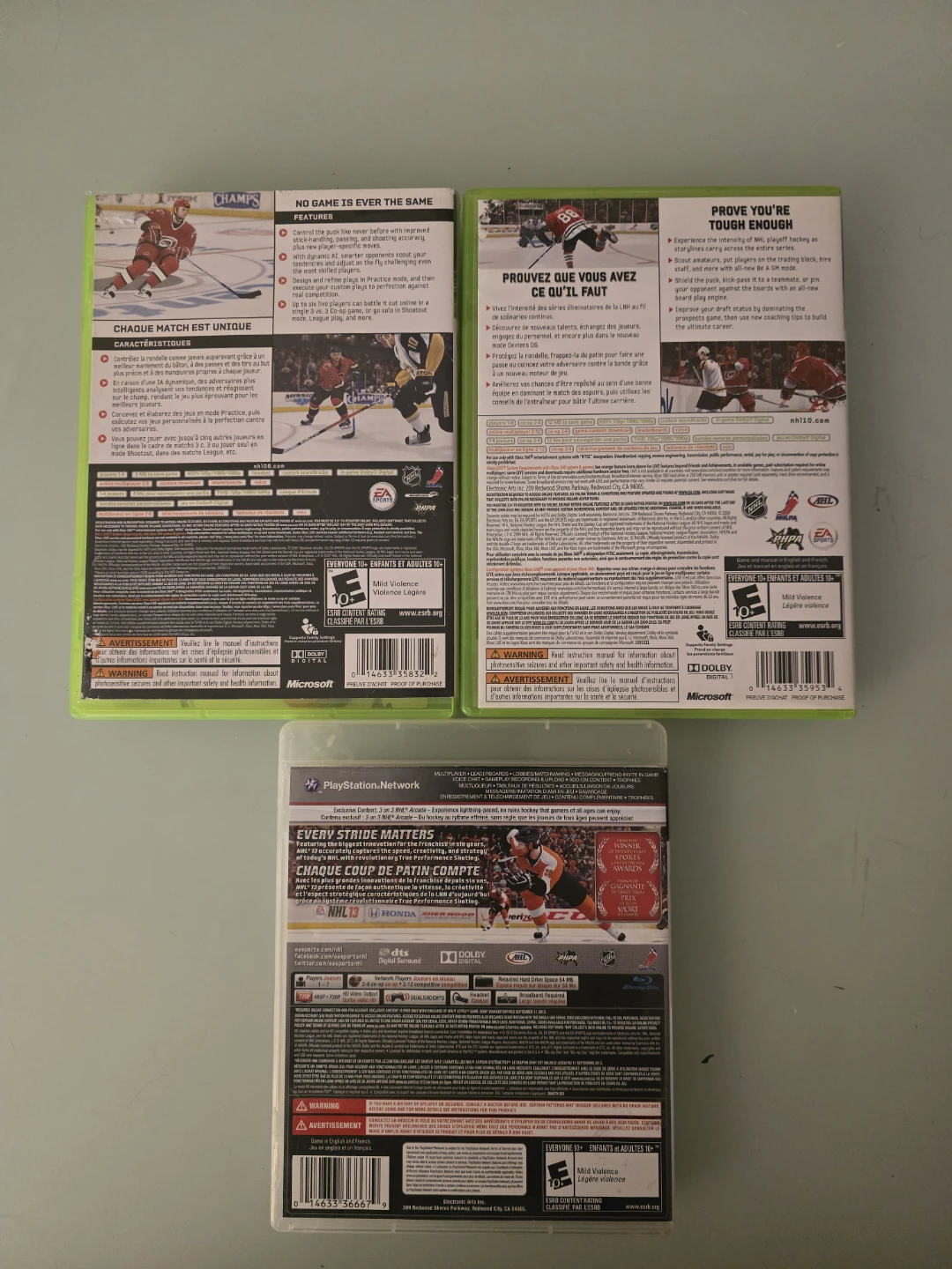 NHL 08, NHL 10, NHL 13 Video Games - photo 2