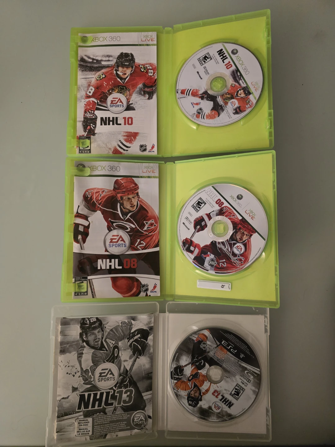 NHL 08, NHL 10, NHL 13 Video Games - photo 3