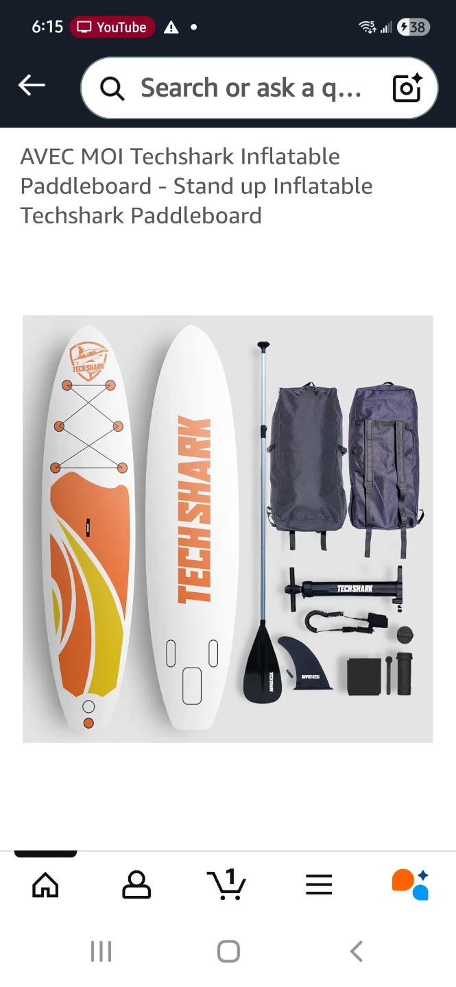 Techshark Inflatable Paddleboard