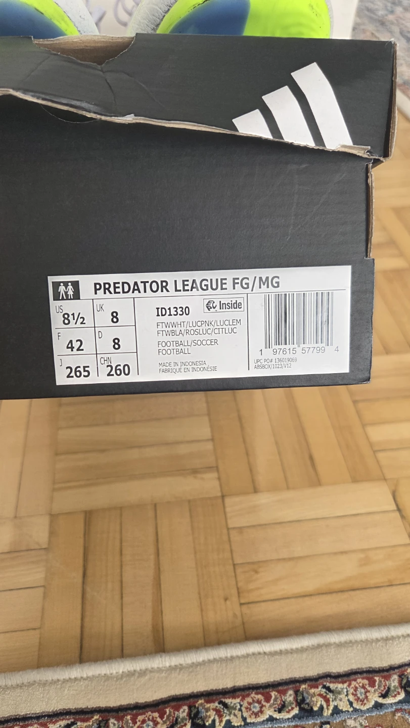 Adidas Predator League FG/MG Soccer Cleats - US 8.5 - photo 3