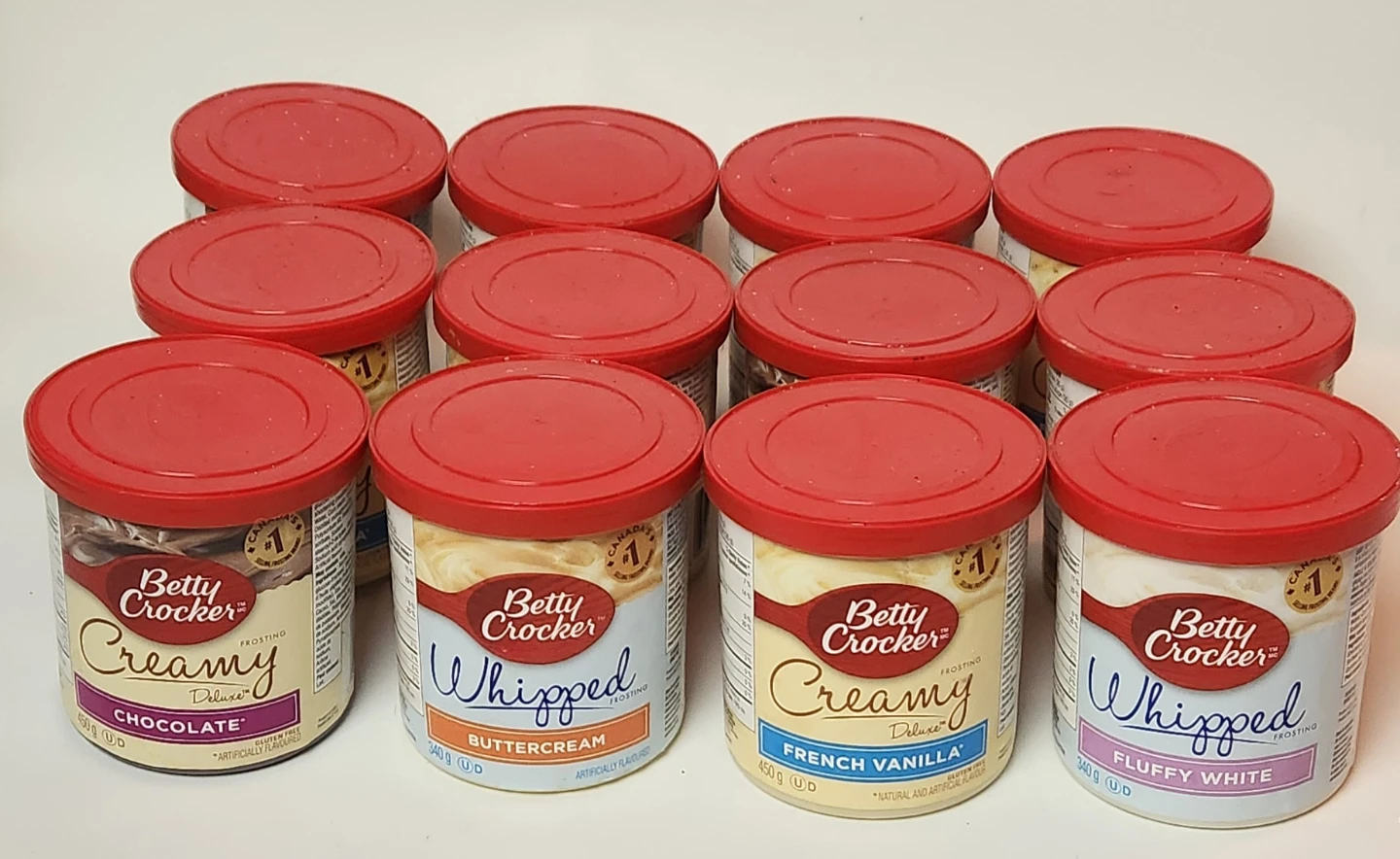 12 Tubs of Betty Crocker Icing
