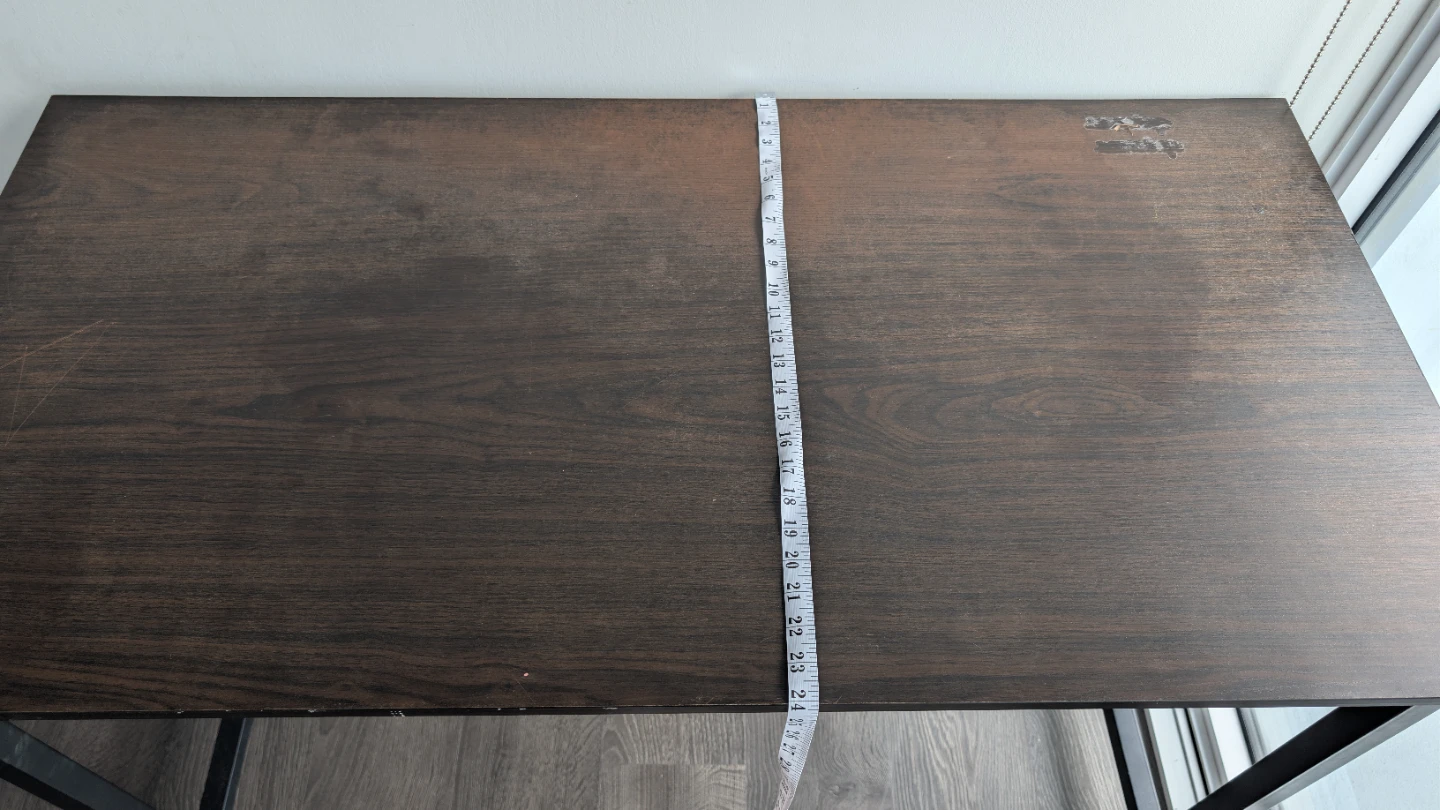 Dark Brown Desk 48x24 inches - photo 3