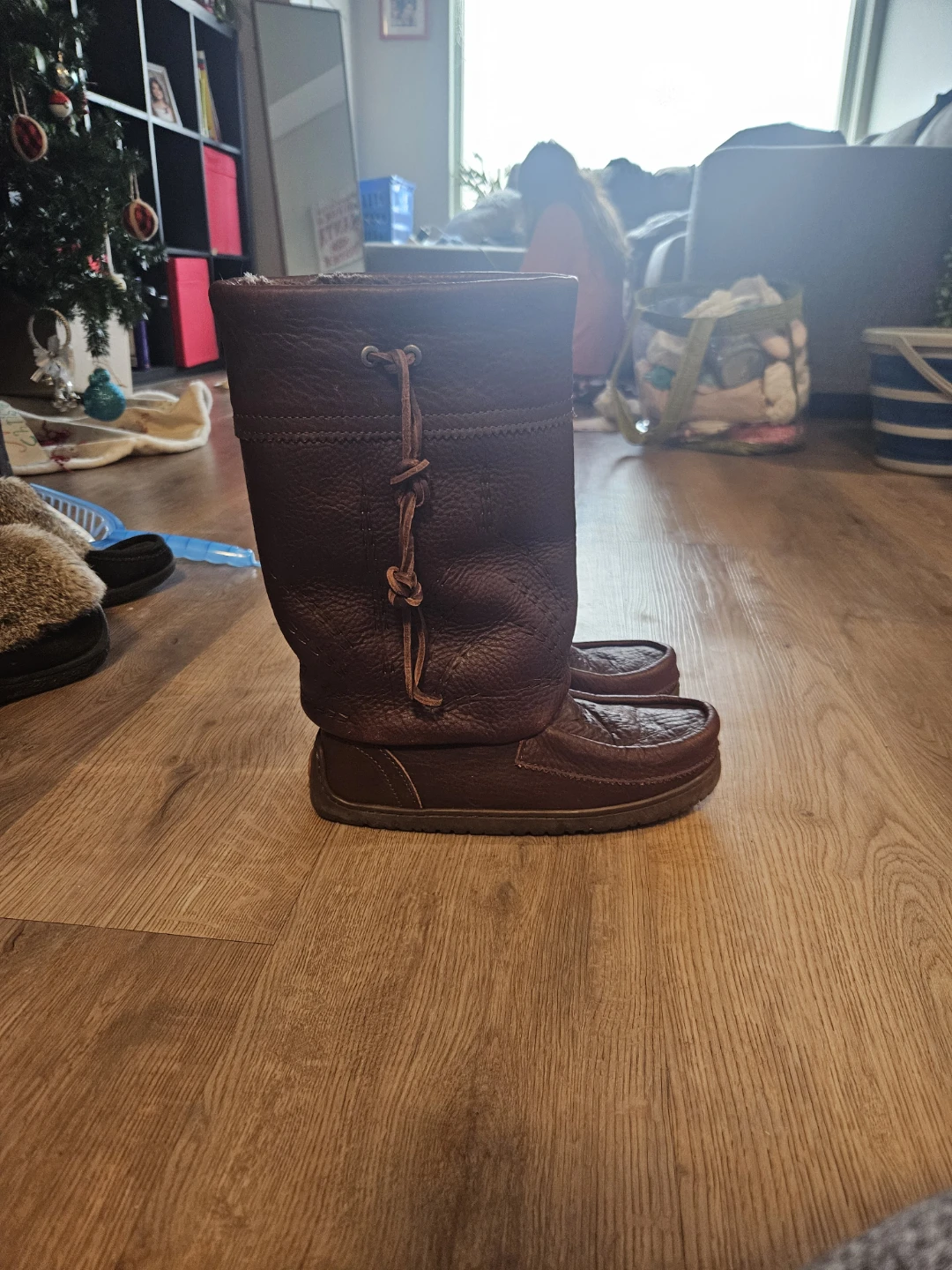 Brown Leather Manitoba Mukluks