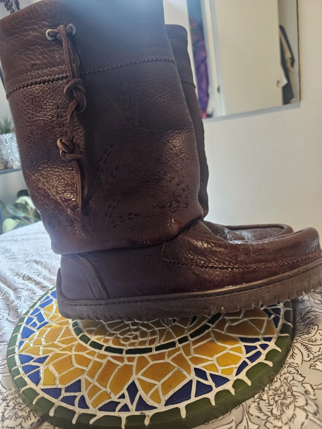 Brown Leather Manitoba Mukluks - photo 2