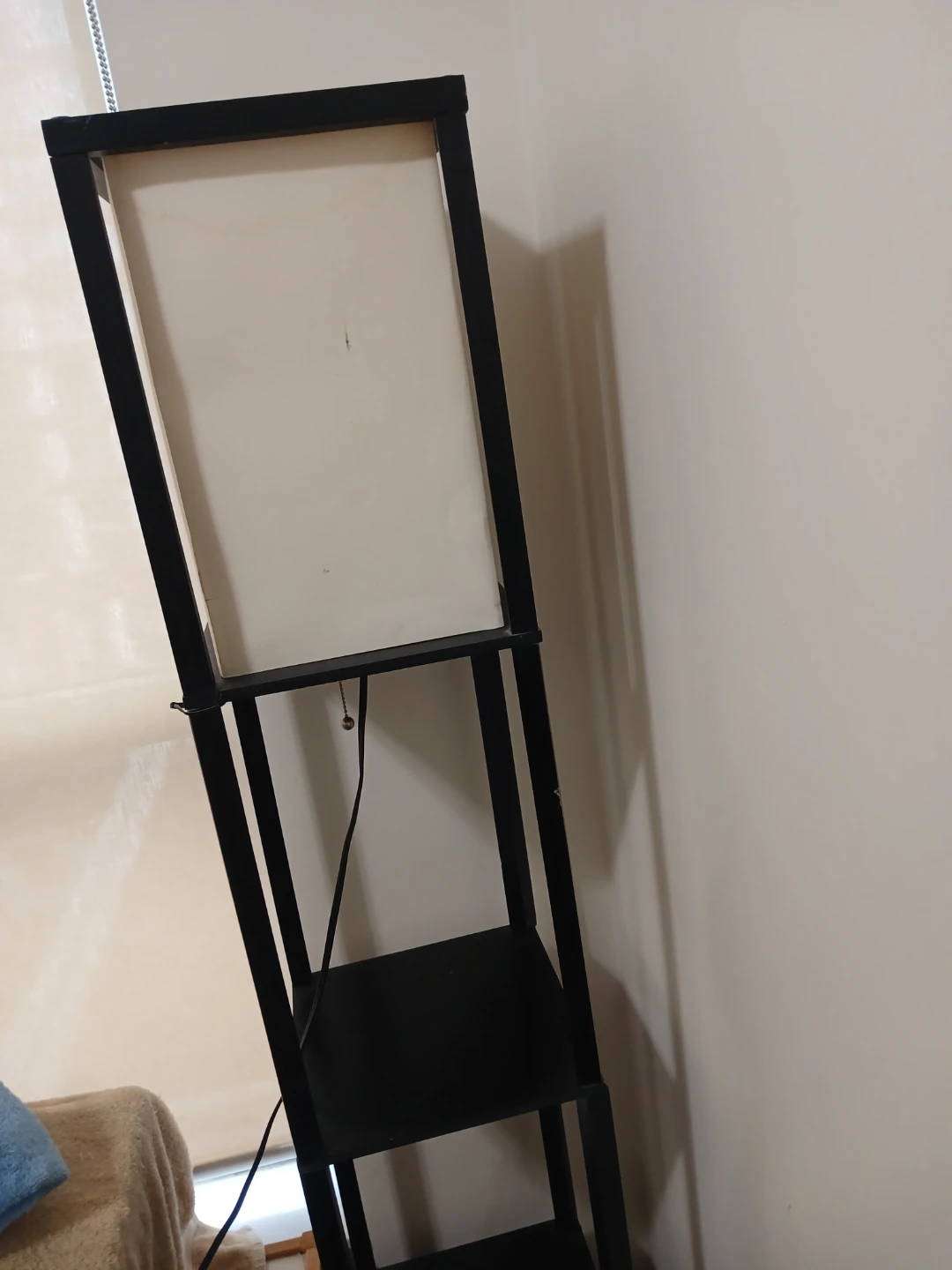 Black Floor Lamp with Shelves - photo 2