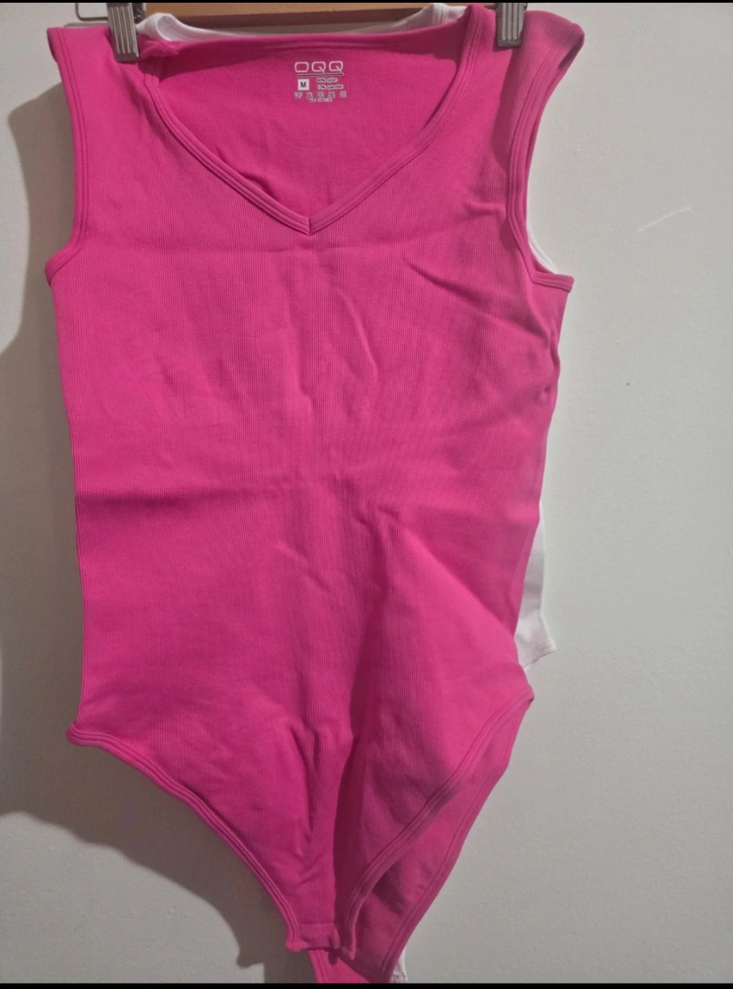 '0qq ribbed v-neck bodysuit 3-pack set, size M