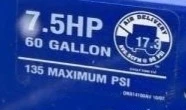 60 Gallon 7.5HP 135PSI Campbell Hausfeld Air Compressor - photo 2