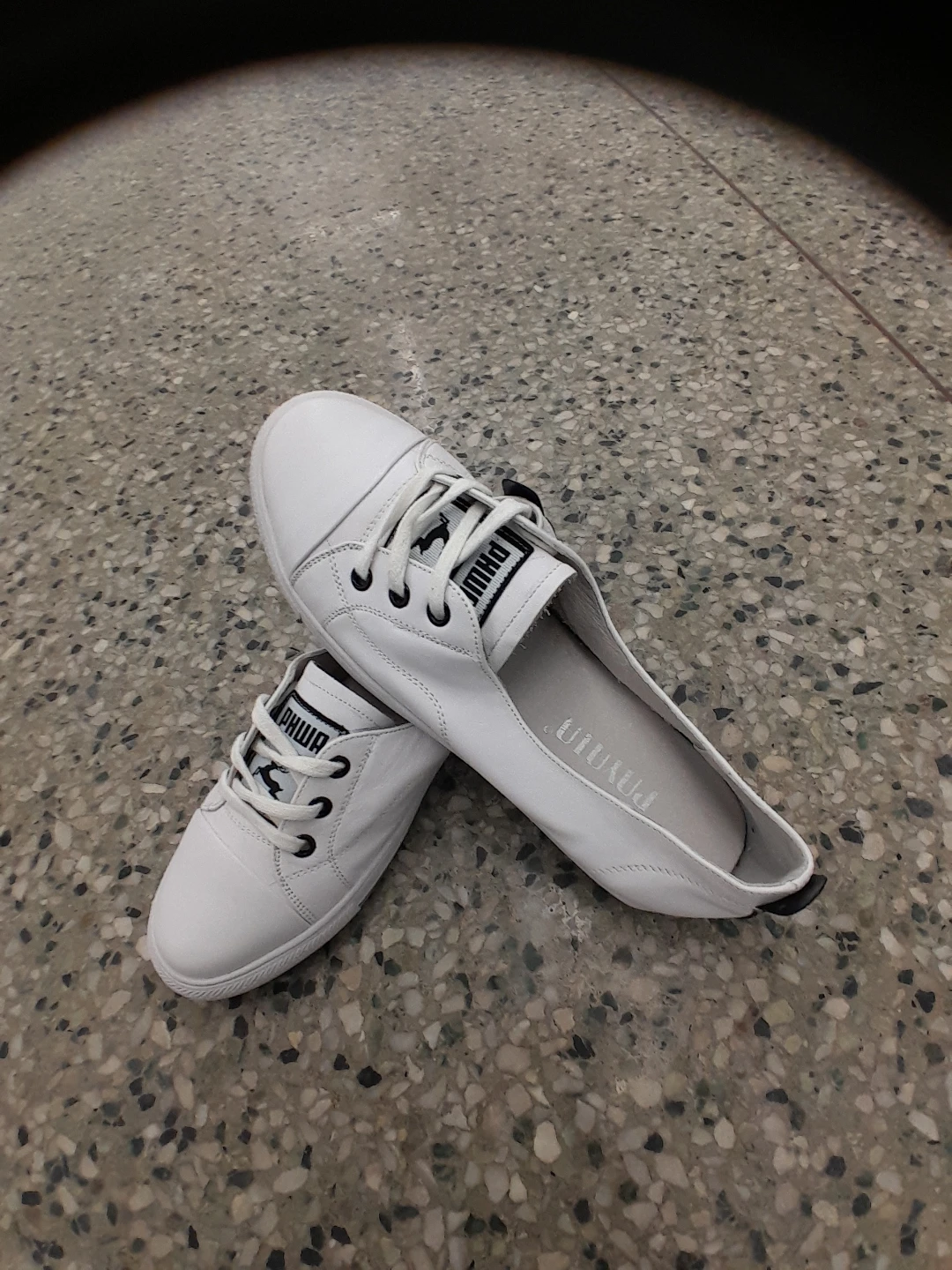 Payala White Leather Sneakers Size 8 - photo 2