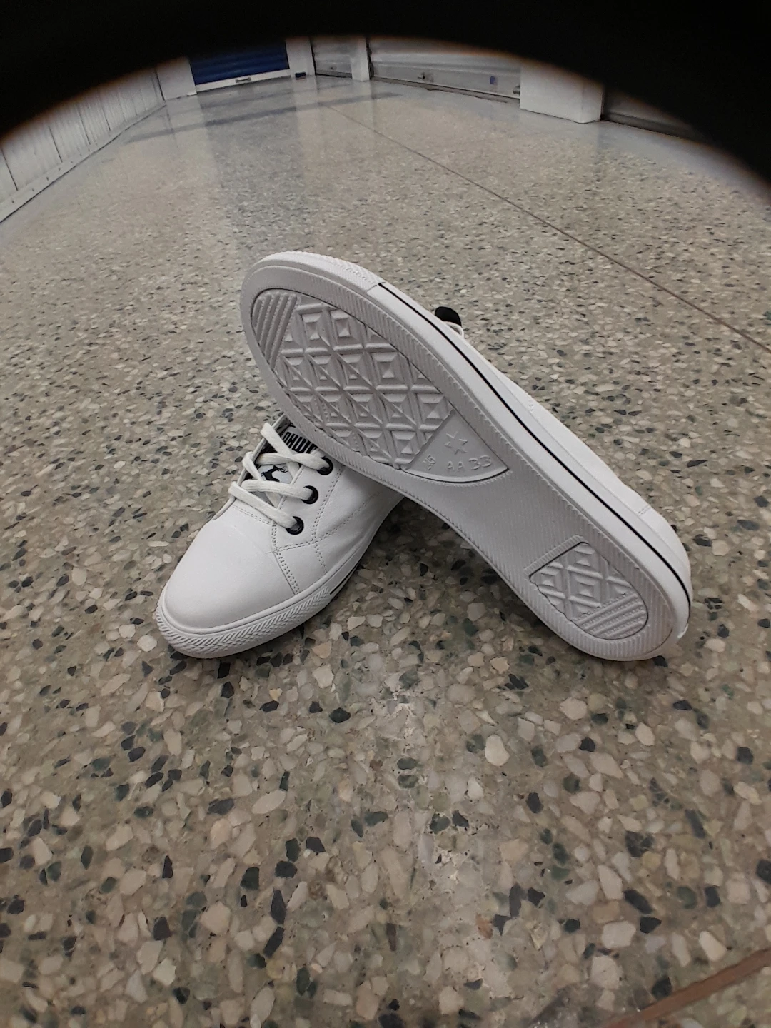 Payala White Leather Sneakers Size 8 - photo 4