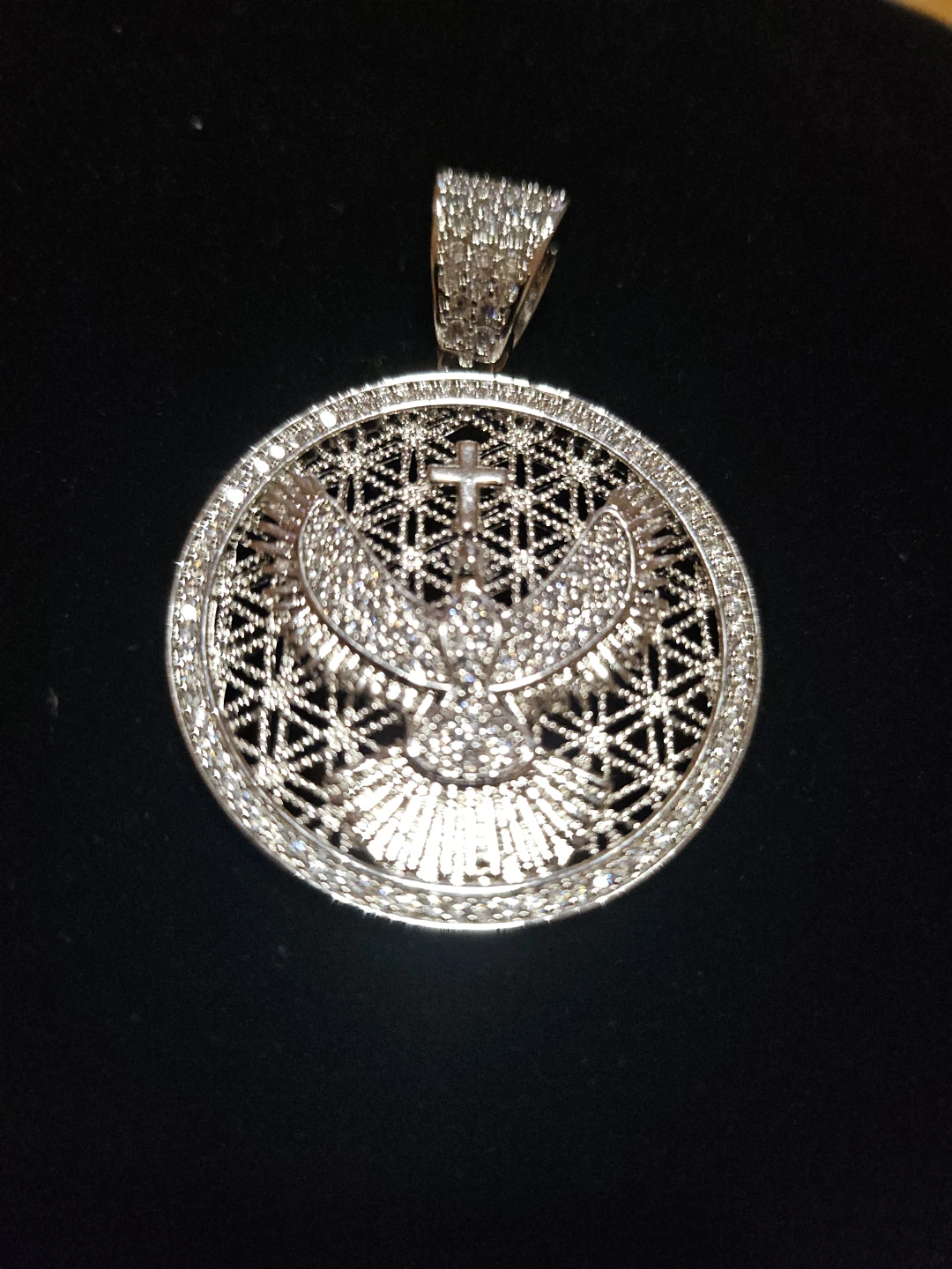 Pendant with Eagle and Cross Design