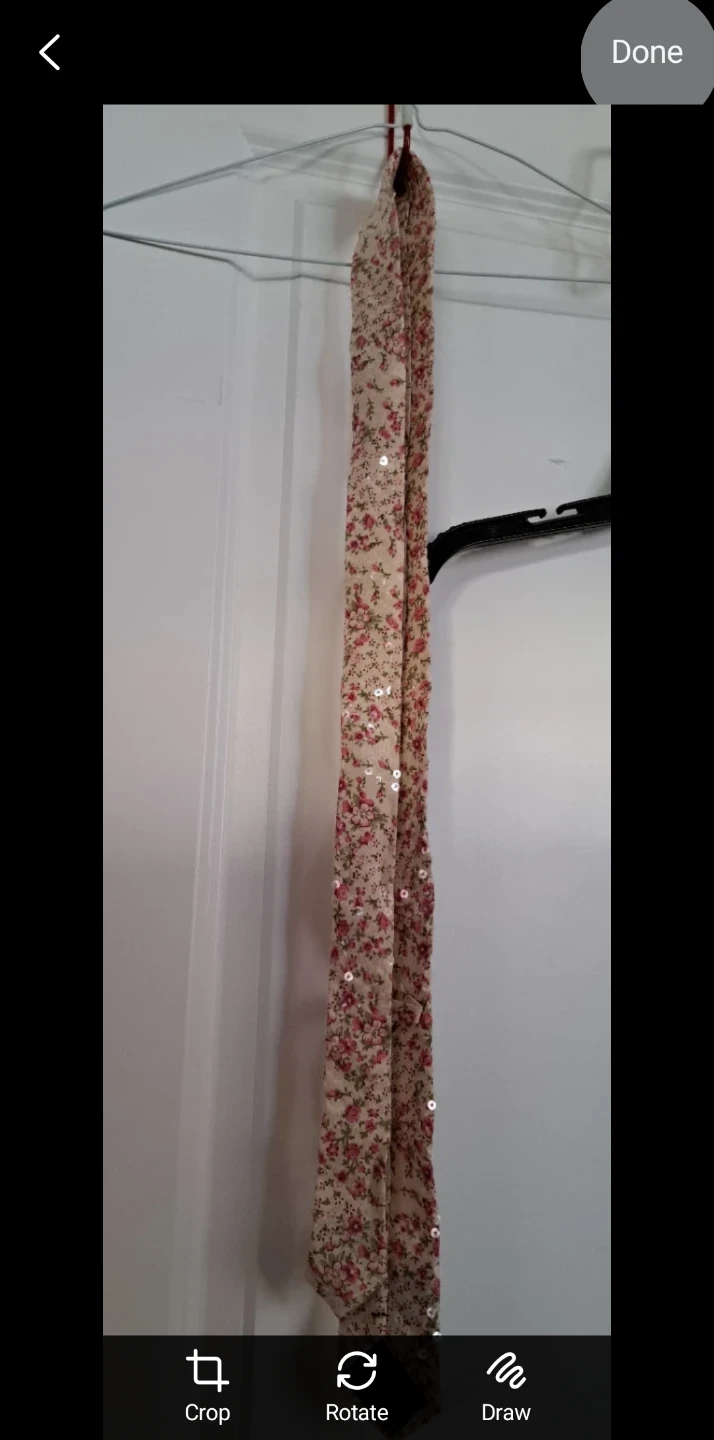 Sequin Floral Print Tie - Great Condition! - photo 3