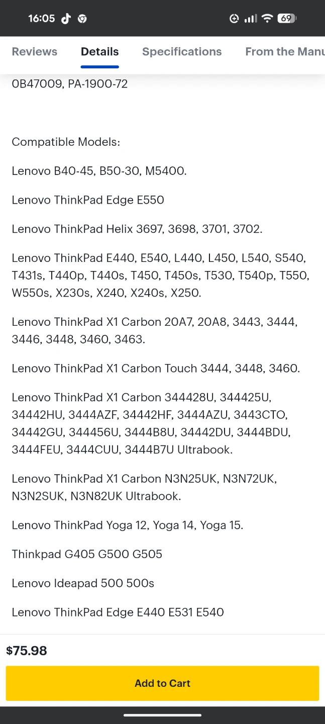 Lenovo 90W AC Adapter for ThinkPad (Square Tip) - photo 5