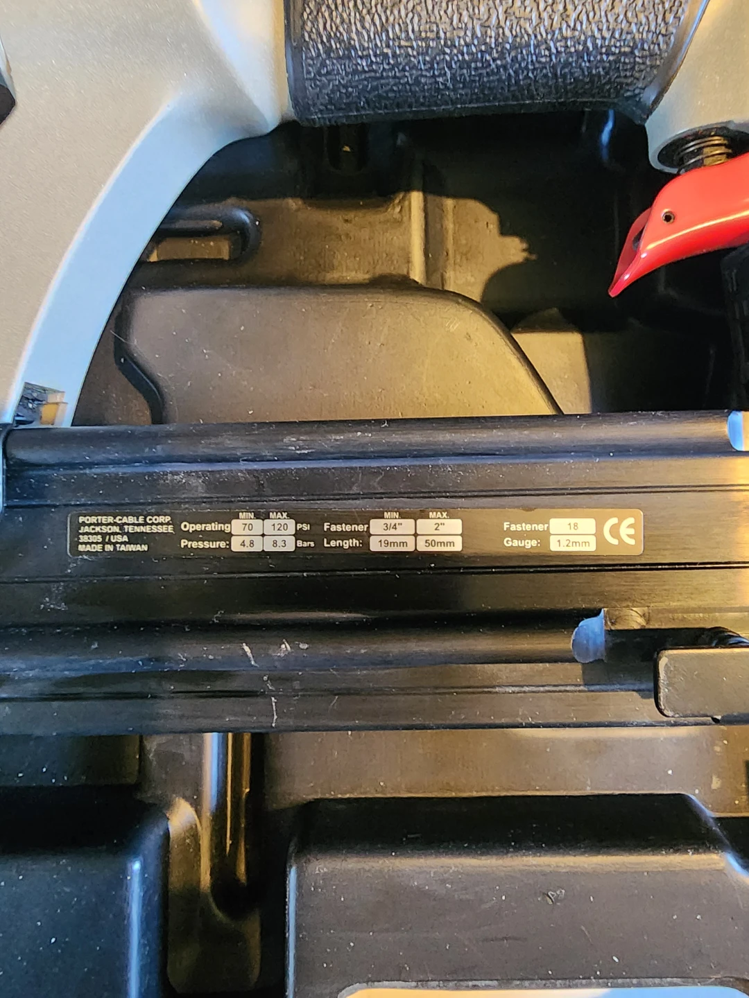 Porter-Cable Brad Nailer with Case - photo 3