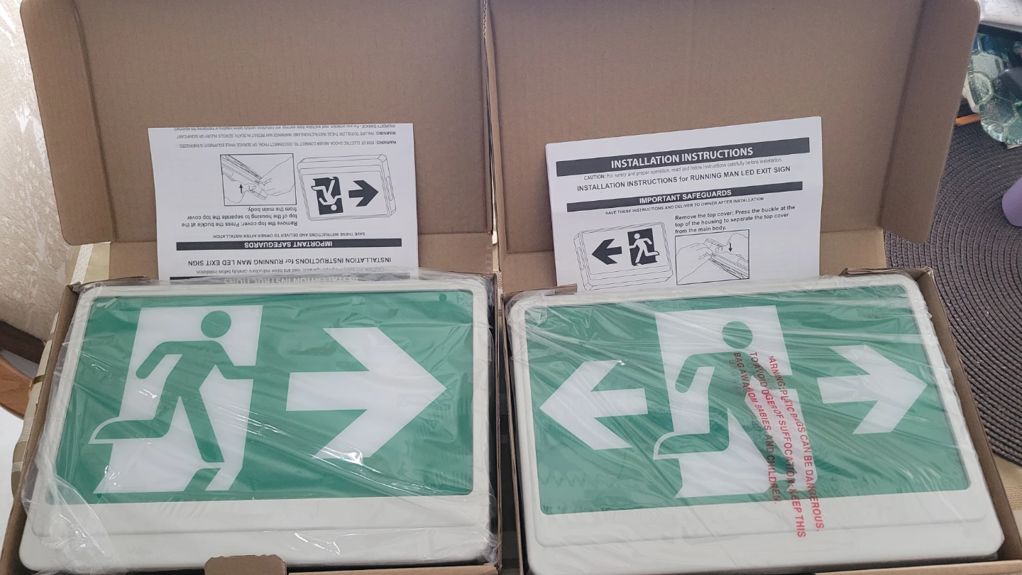 Running Man LED Exit Sign 🌱- New in Box