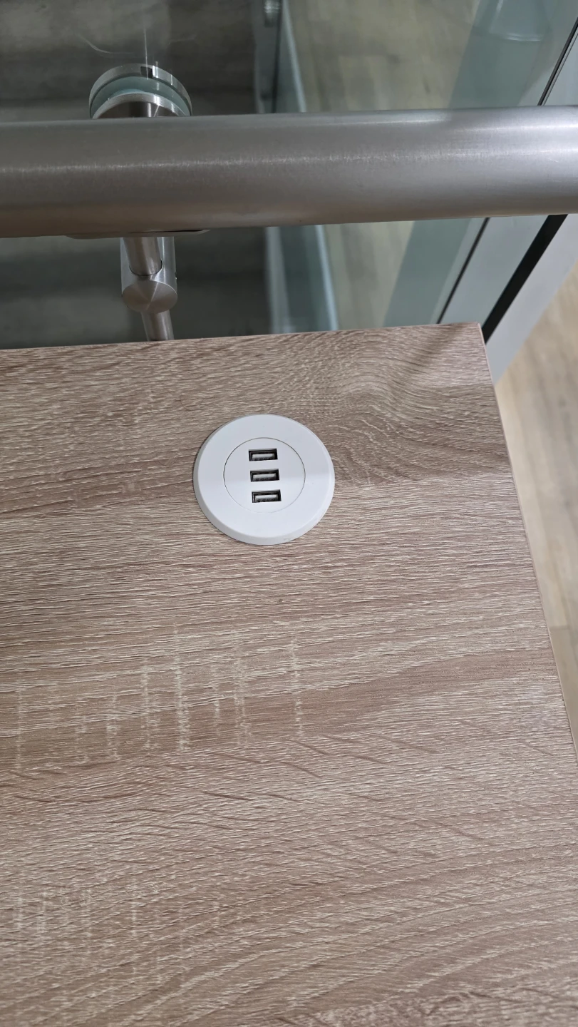 Two-Drawer Desk with Built-in USB Hub - photo 3