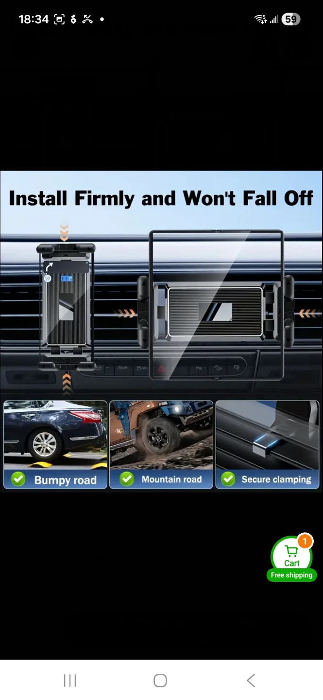 Car Tablet Holder Phone Holder NEW Car Vent - photo 5