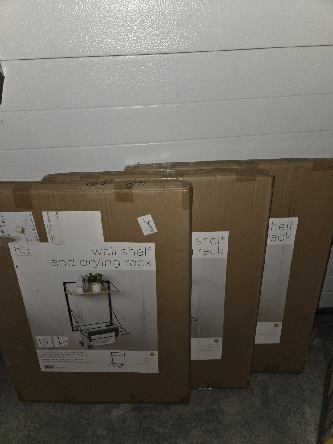 3 Honey-Can-Do Wall Shelf and Drying Rack (1 of 3 Sold) - photo 2