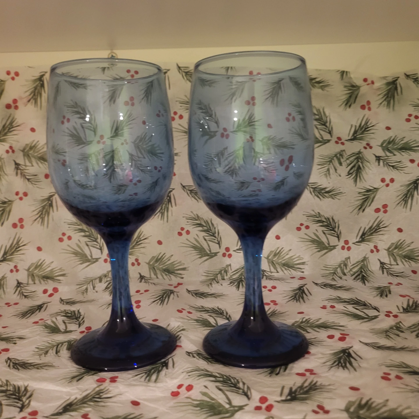 Blue Wine Glasses - Set of 2