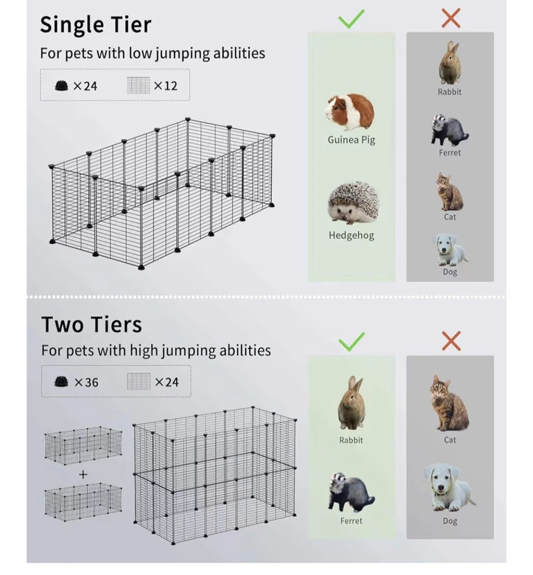 🥕 Small Pet Portable Metal Wire Fence - photo 4