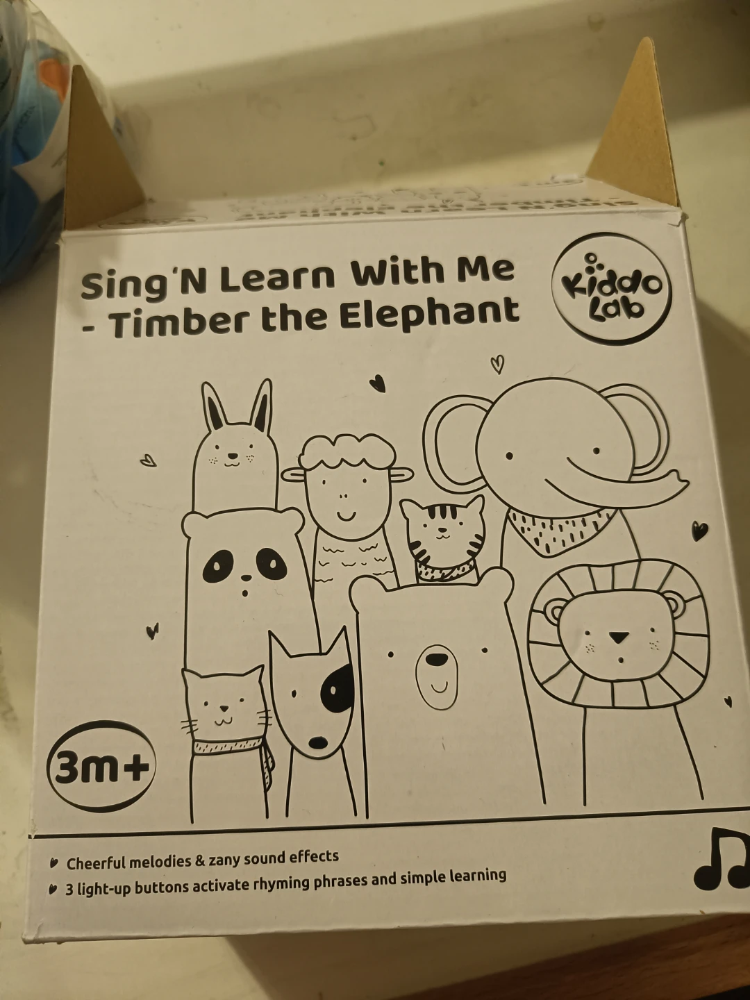Kiddo Lab Sing 'N Learn With Me - Timber the Elephant Plush Toy - photo 5