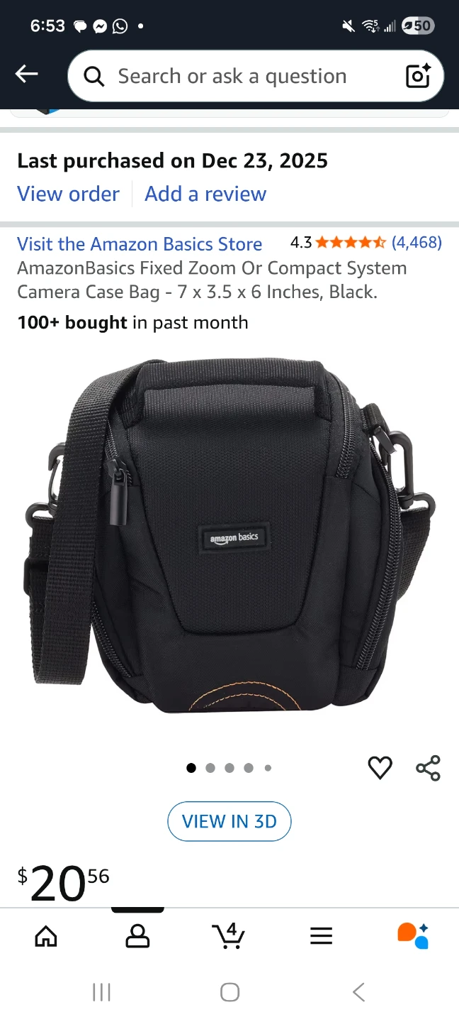Camera Case Bag - 7 x 3.5 x 6 Inch - photo 4