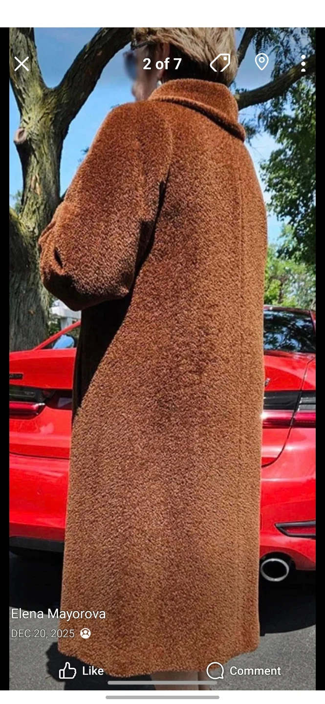 Agnona Alpaca & Wool Coat, Made in Italy - photo 2
