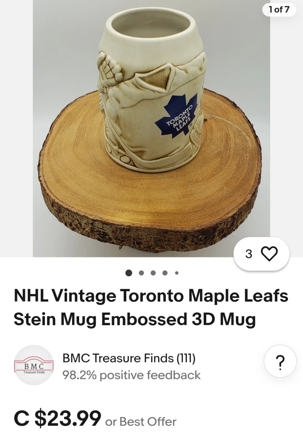NEW 3D Toronto Maple Leafs Beer Stein Mug - photo 2