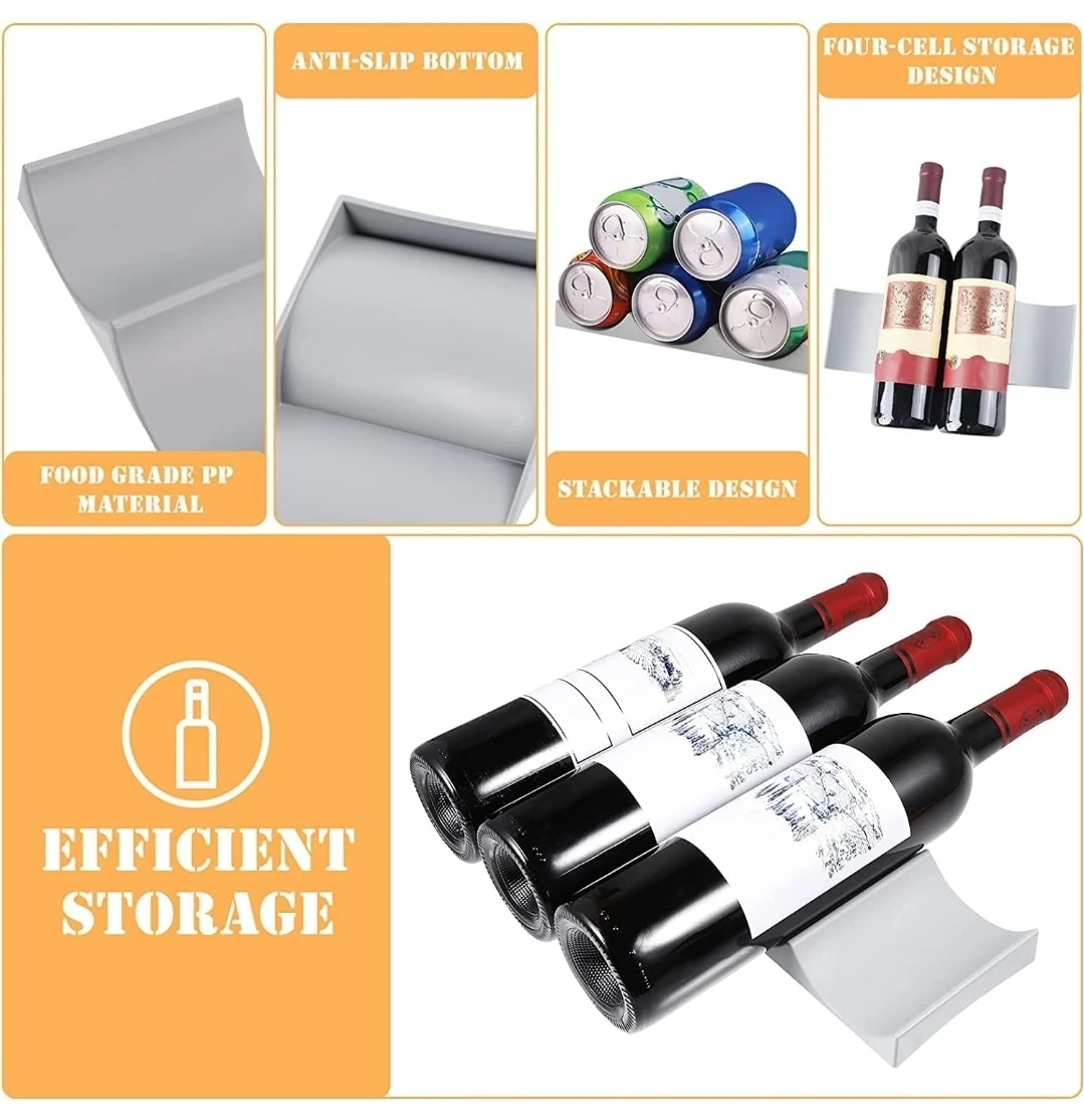 Jognee Refrigerator Bottle Rack - Grey - photo 5