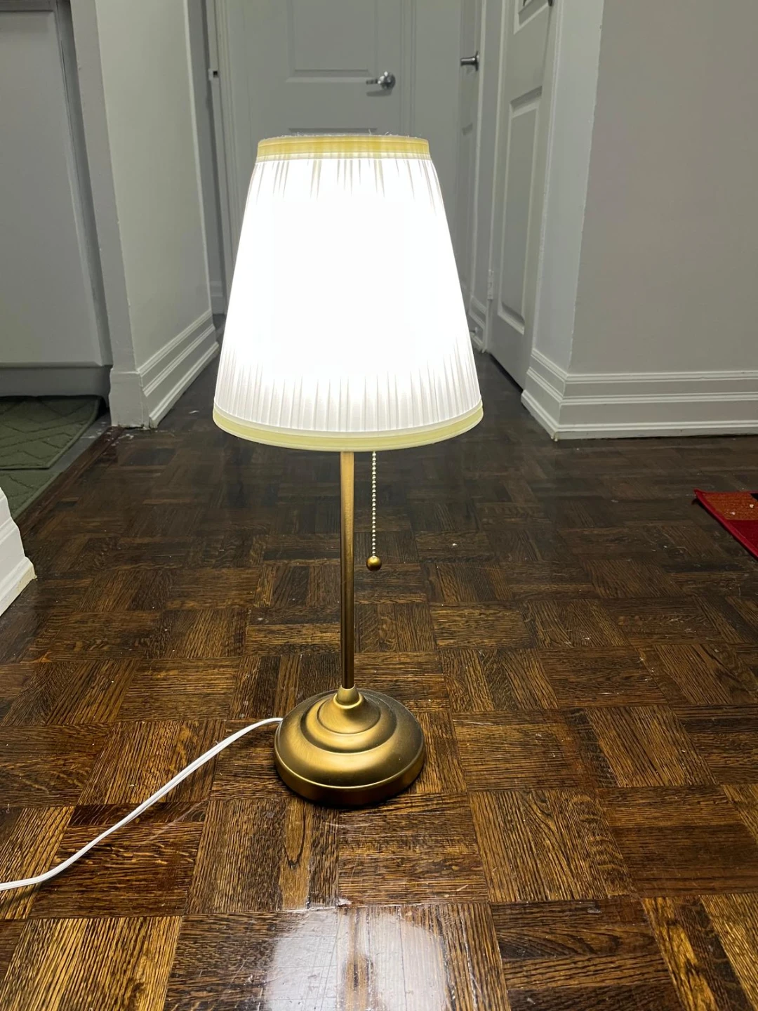 Table Lamp with Pleated Shade