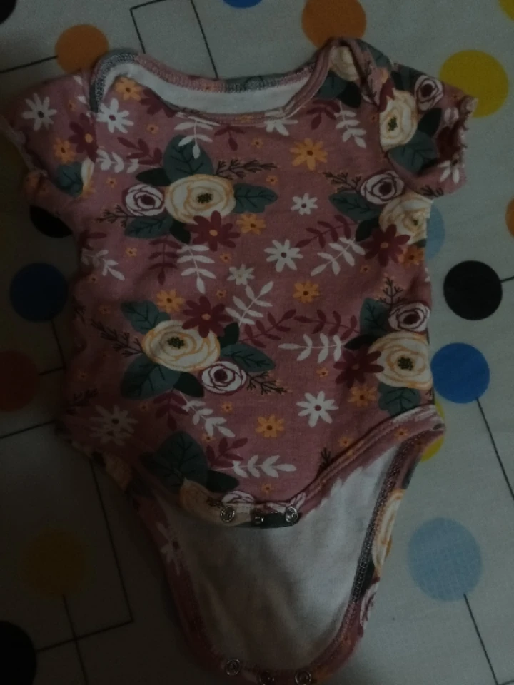 Floral Baby Onesie - Size 3M