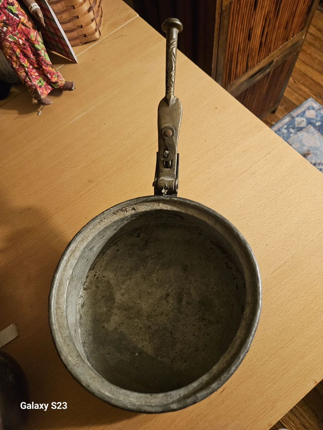 Vintage Copper Pot with Handle