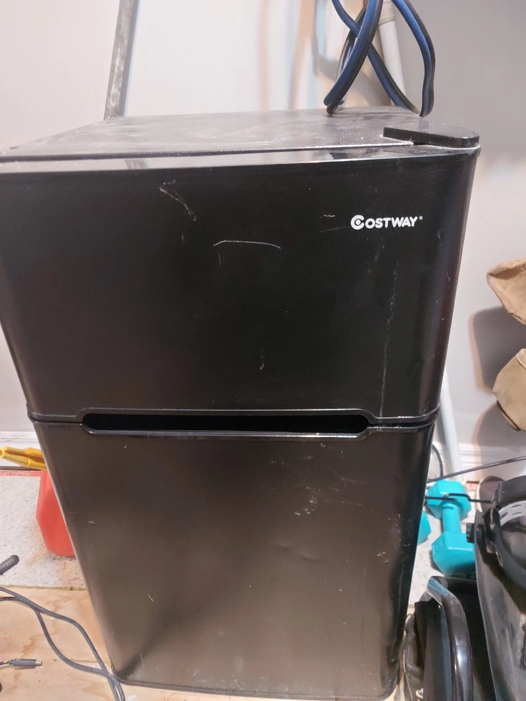 COSTWAY Black Mini Fridge