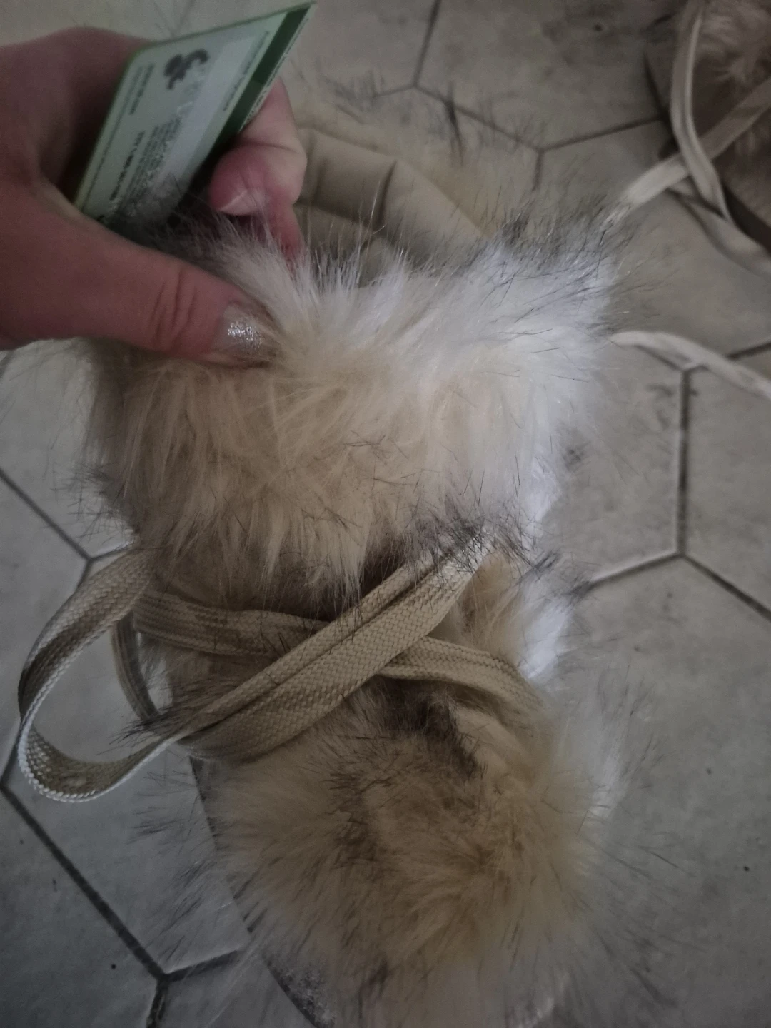 Cream and White Fur Winter Boots - photo 4