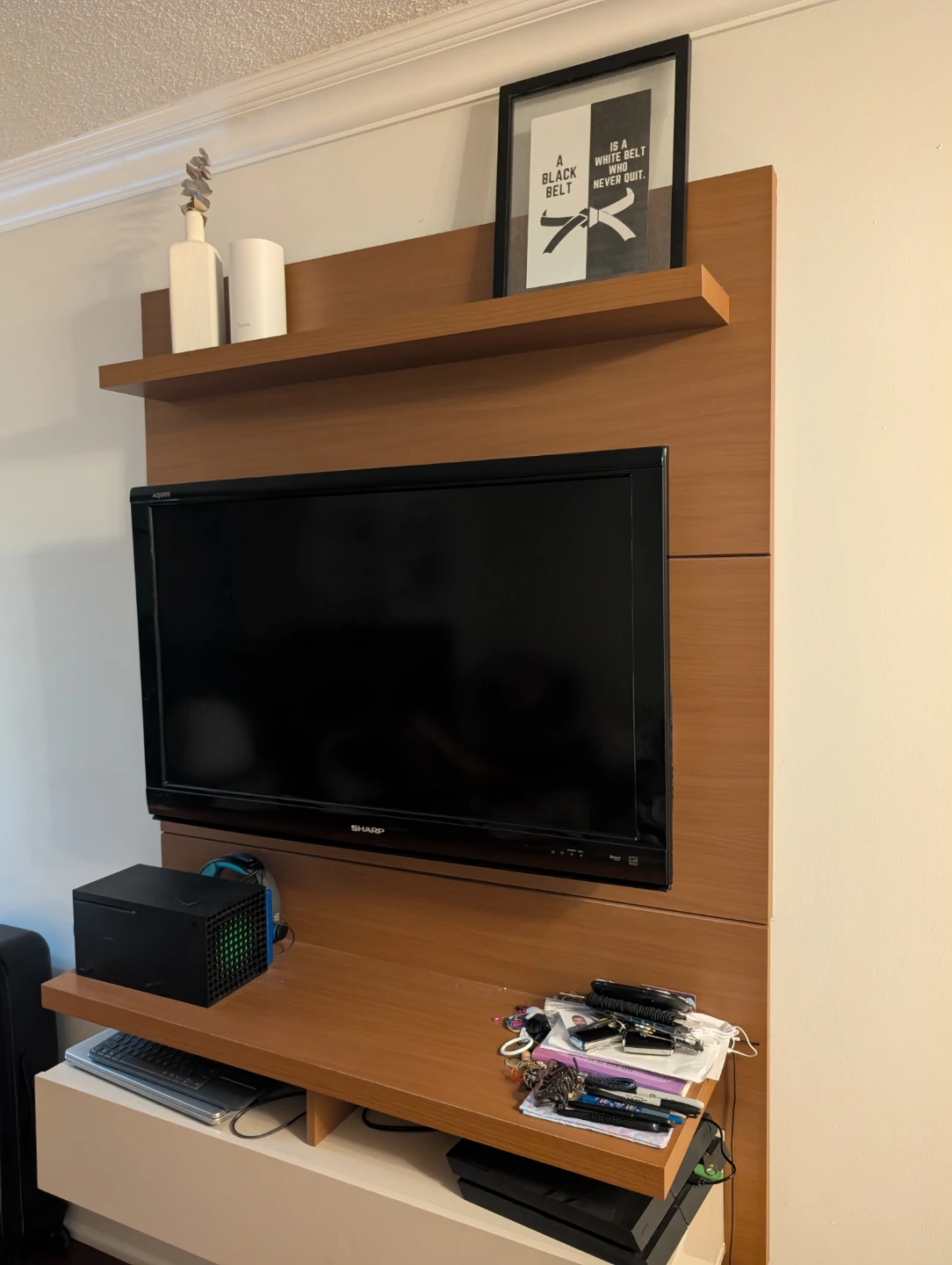 Floating TV Media Console Wall Unit