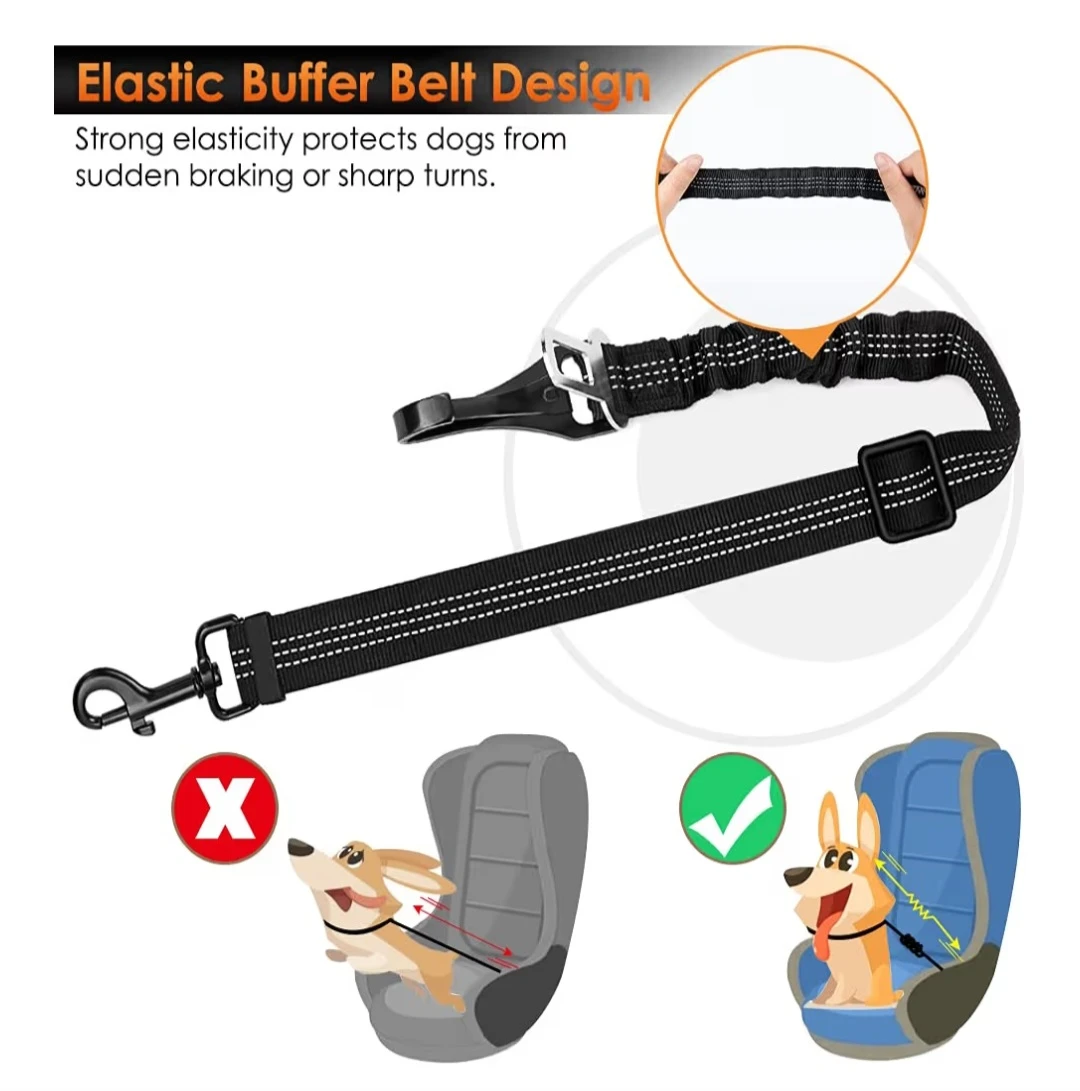 Slowton Pet Safety Seat Belt - Adjustable - photo 2
