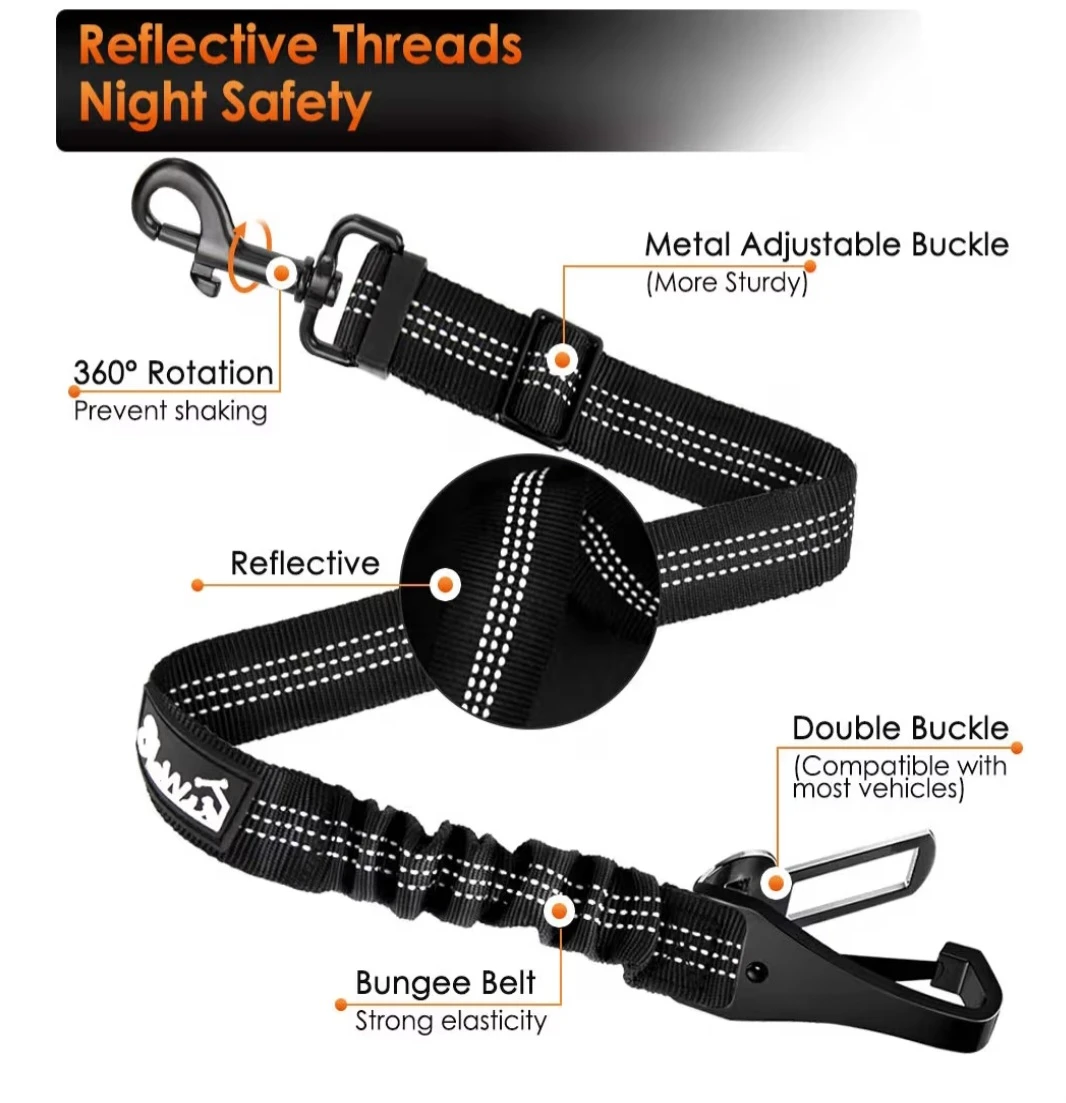 Slowton Pet Safety Seat Belt - Adjustable - photo 3