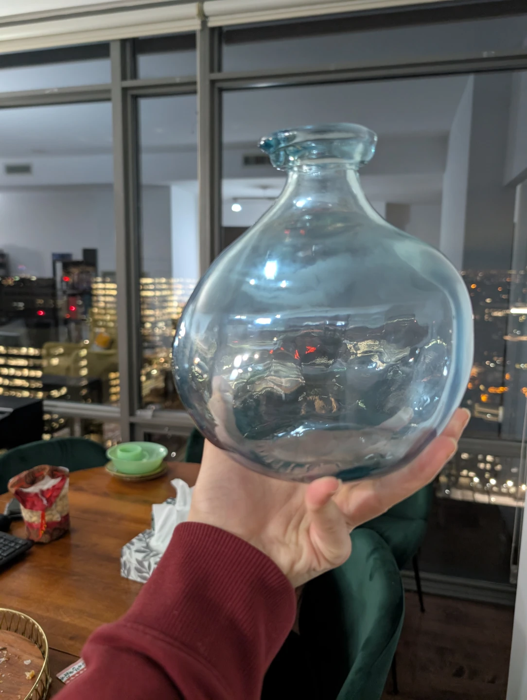 Blue Glass Vase
