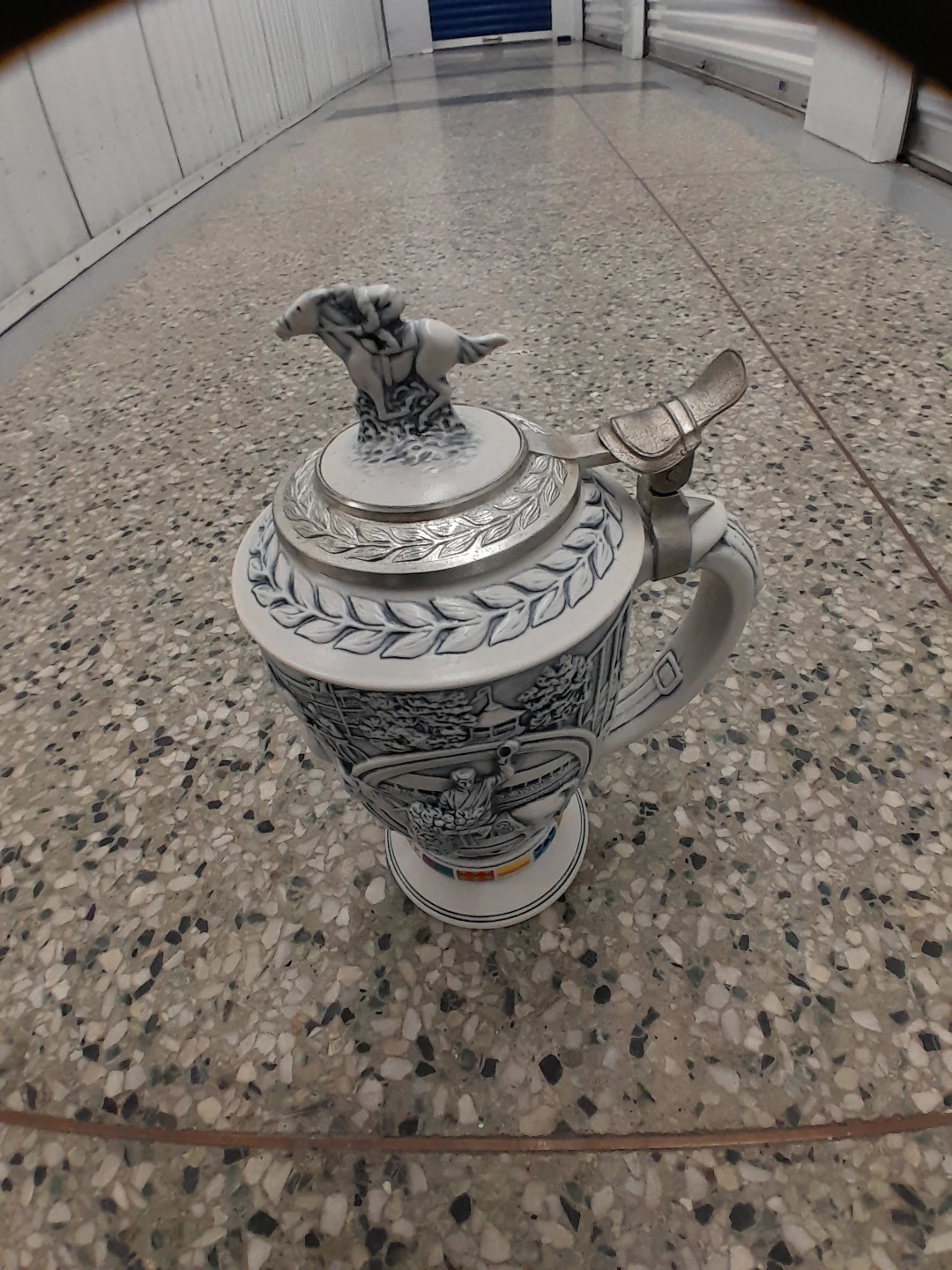 Decorative Ceramic Stein with Lid