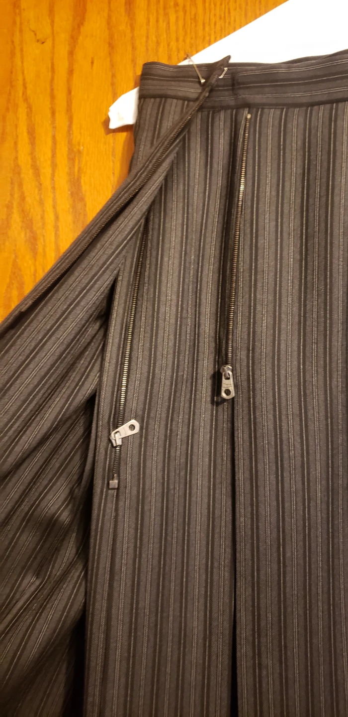 Salvatore Ferragamo Wool Pinstripe Skirt - Size - photo 2