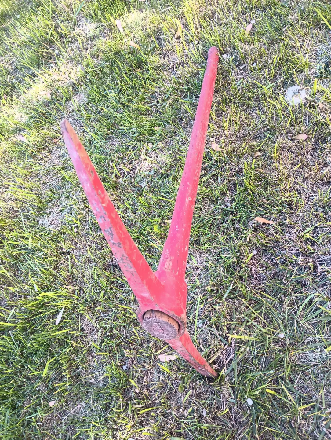 Vintage Red Pickaxe