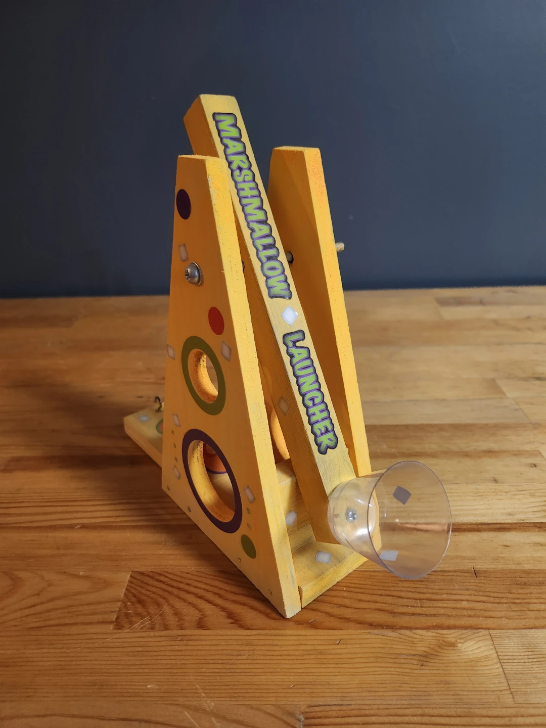 Wooden Marshmallow Toy Launcher & Candy Dispenser Set - photo 5