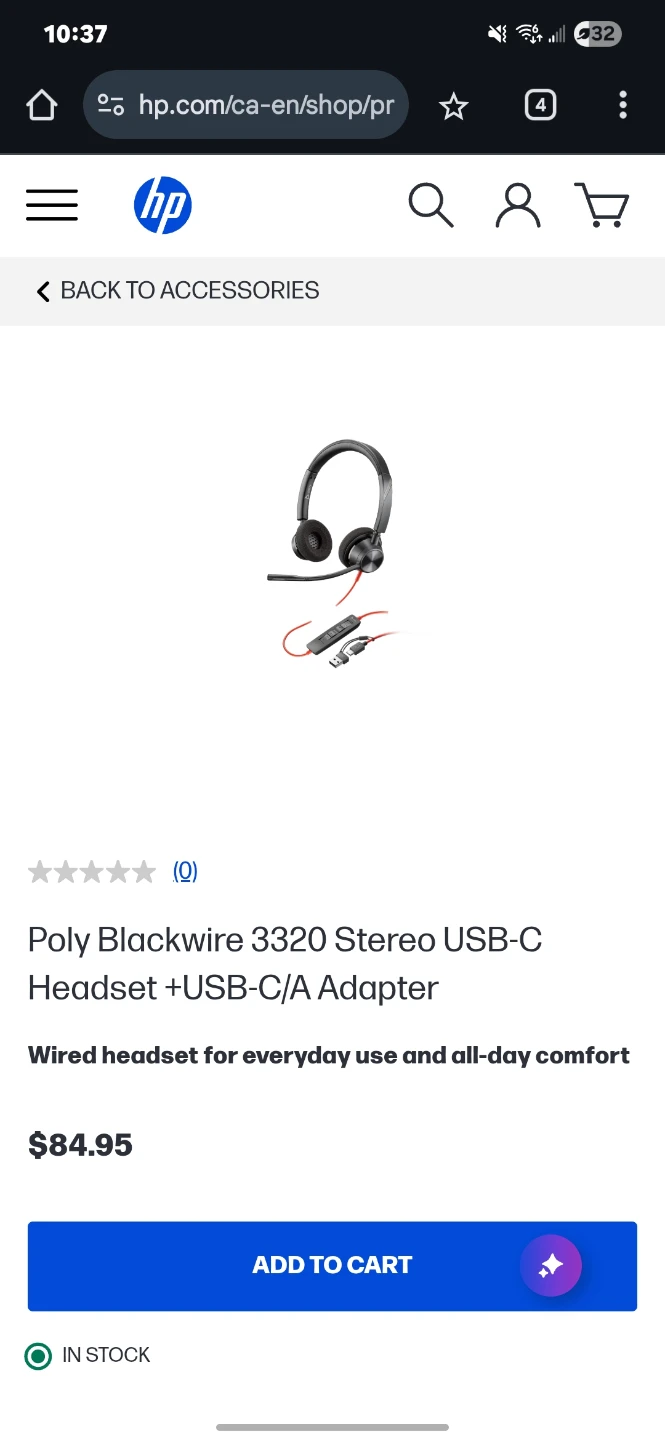 POLY Blackwire 3220 Wired USB Headset 🥕 - photo 2