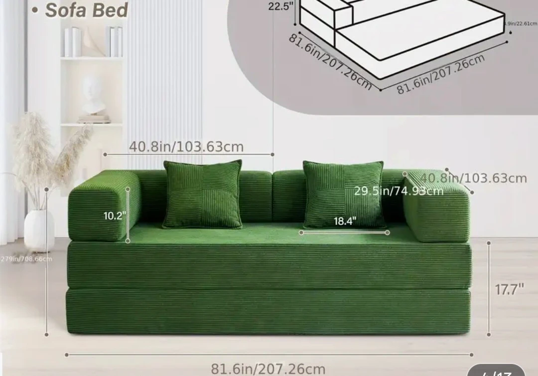 Sofa Bed - Black - photo 3