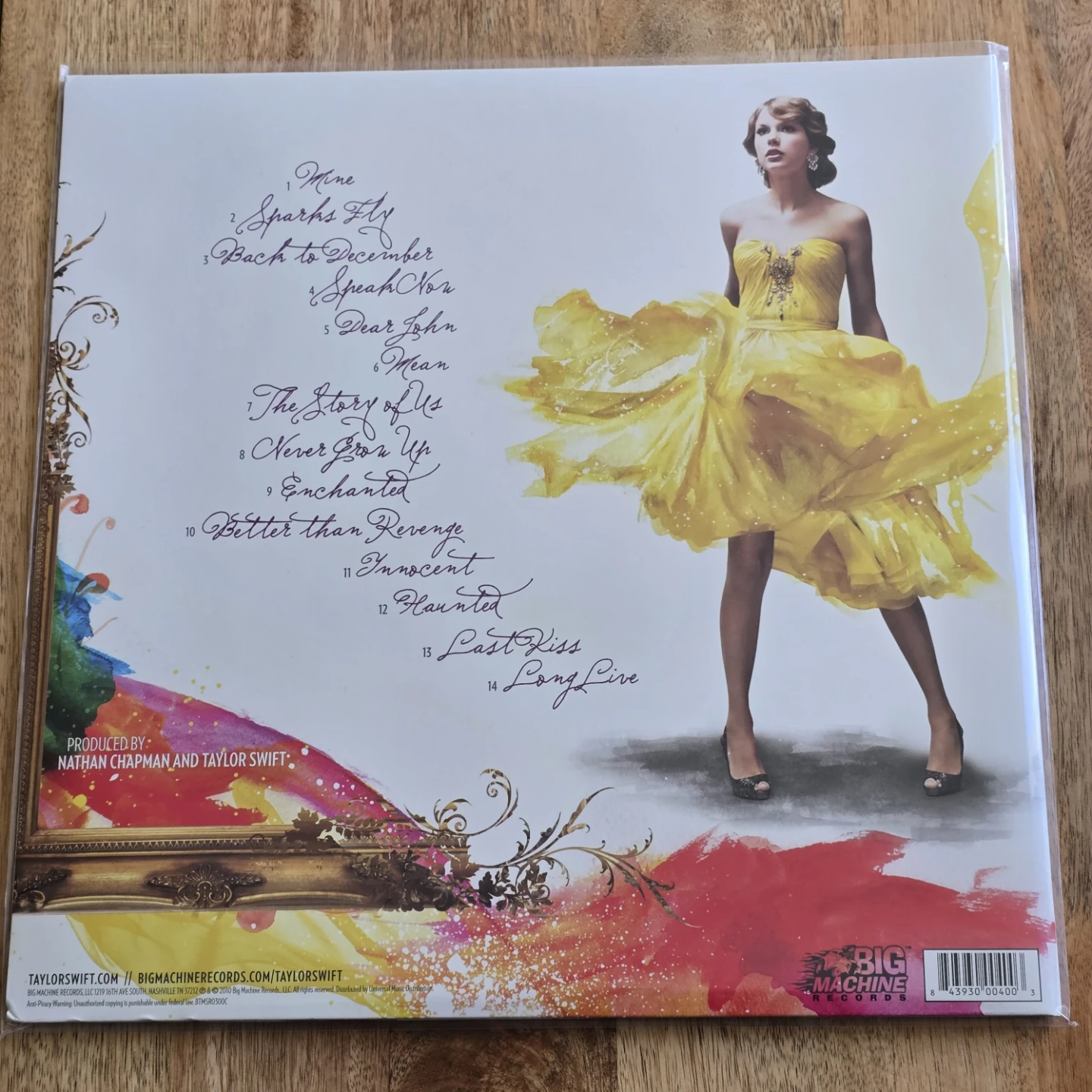 Taylor Swift Speak Now Vinyl Record - photo 2