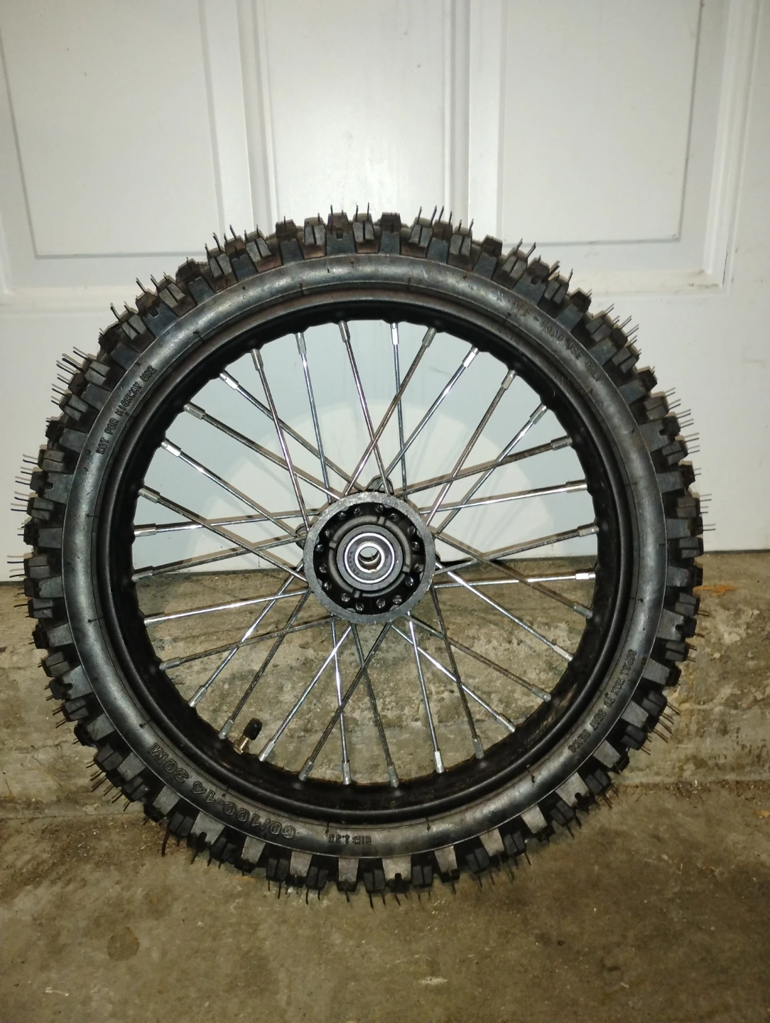 Front wheel dirt bike tire